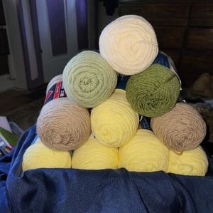 Yarn Bundle of 10 Brand New Great Colors!